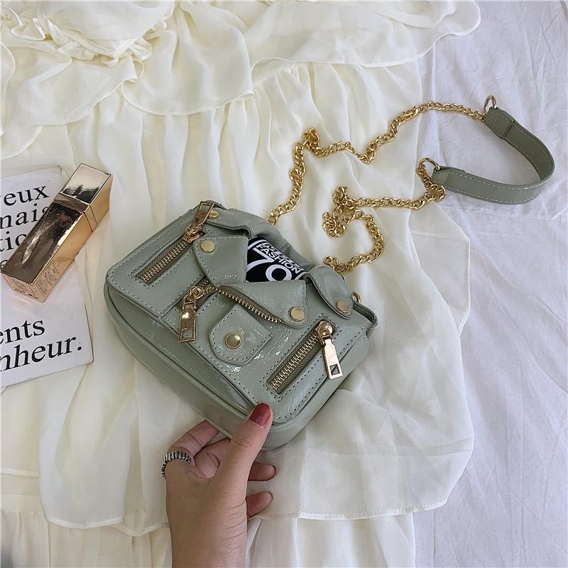 Stylish Pu Leather Shoulder Bag For Women - Green 7