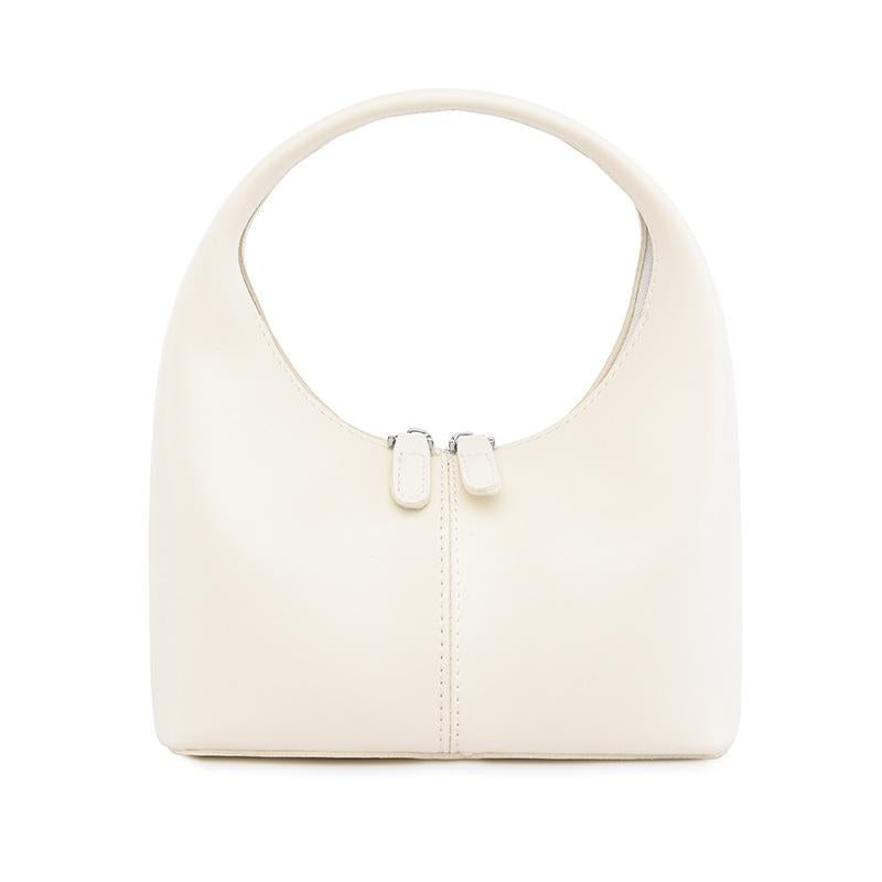 Chic Leather Women Handbag Sleek Design - White