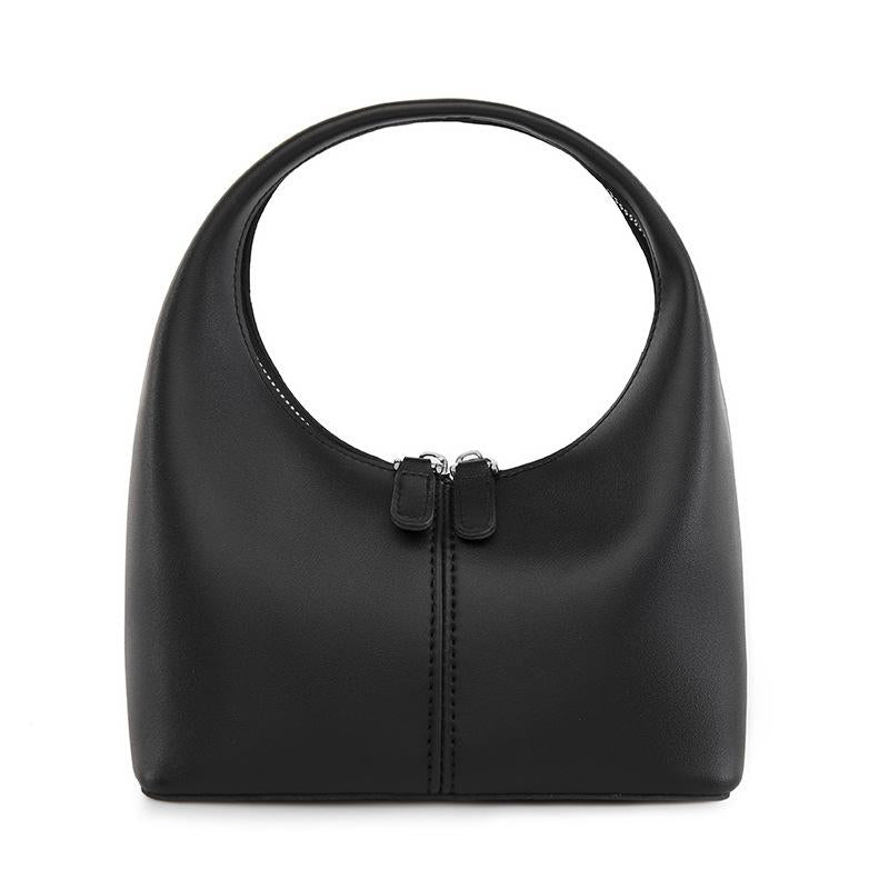 Chic Leather Women Handbag Sleek Design - White