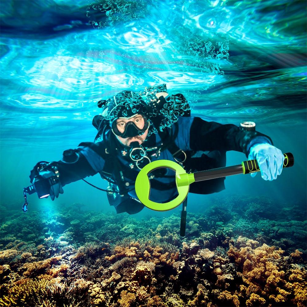 Waterproof Handheld Metal Detector for Underwater Treasure Hunting - Ip750 Yellow 8