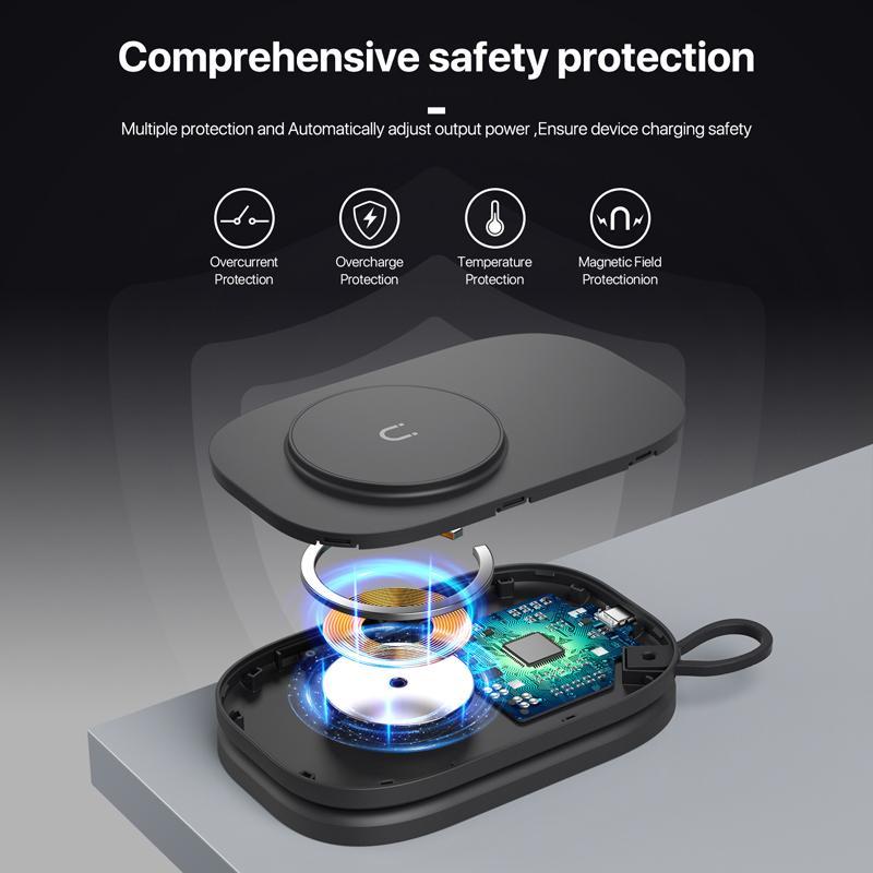 3 In 1 Magnetic Wireless Charger For Apple Devices - White 7
