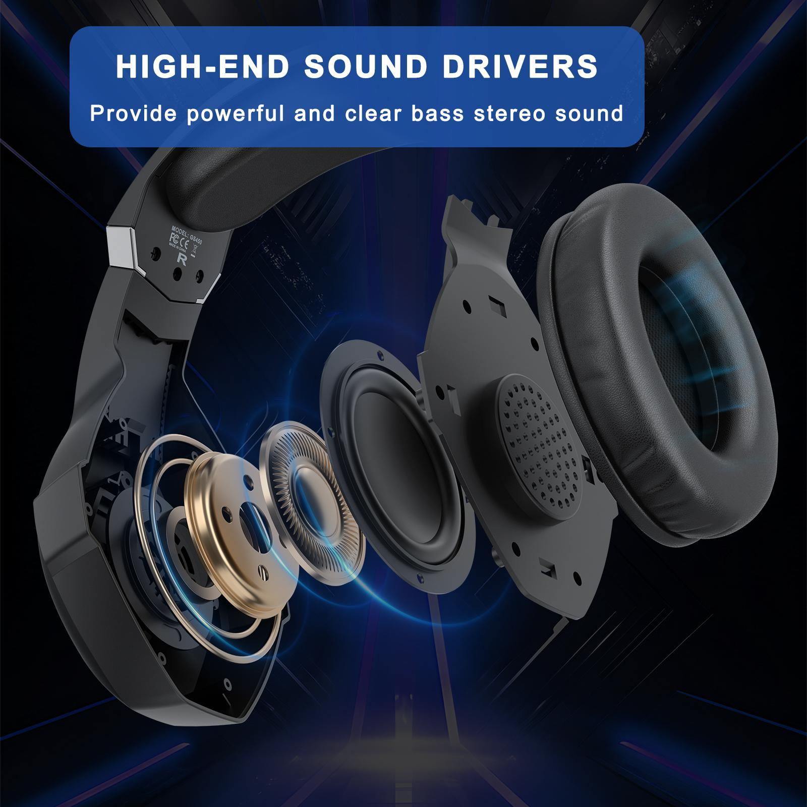 Omni Esports Headset With Mic 1.9M Length - White 11