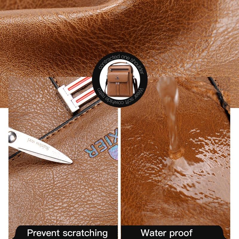 Large Capacity Men Business Backpack - Light Brown 7