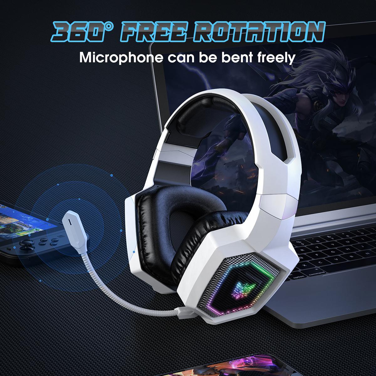 Tri-Mode Bluetooth E-Sports Headset - White 12