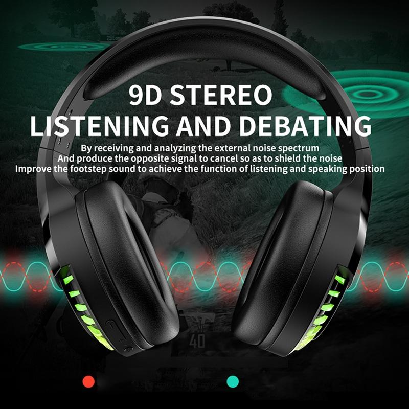 Rgb Dual-Mode Bluetooth Gaming Headset - Pink 6