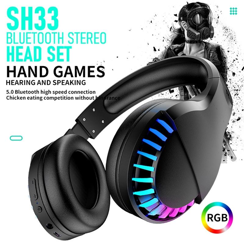 Rgb Dual-Mode Bluetooth Gaming Headset - Pink 13