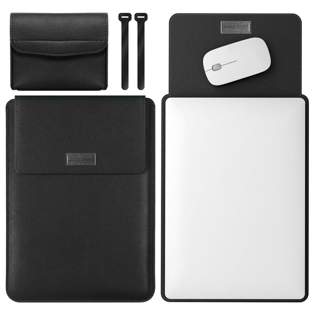 11 / 12 Inch Leather Computer Bag - Lightweight & Portable - 4 in 1 - Pink 13