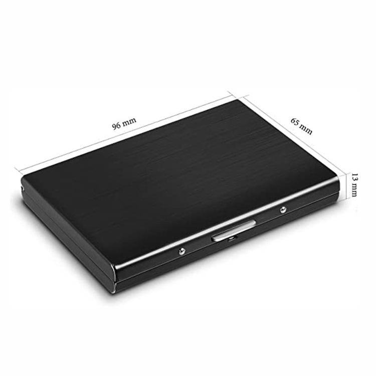 Secure Aluminum Business Card Holder - Rfid Protected - Silver 3