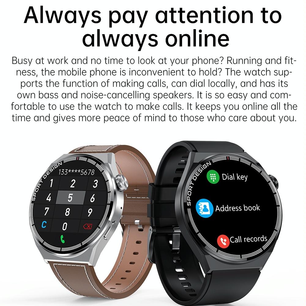 1.6 Inch Waterproof Smart Watch With Bluetooth Call & Nfc - Silver 10