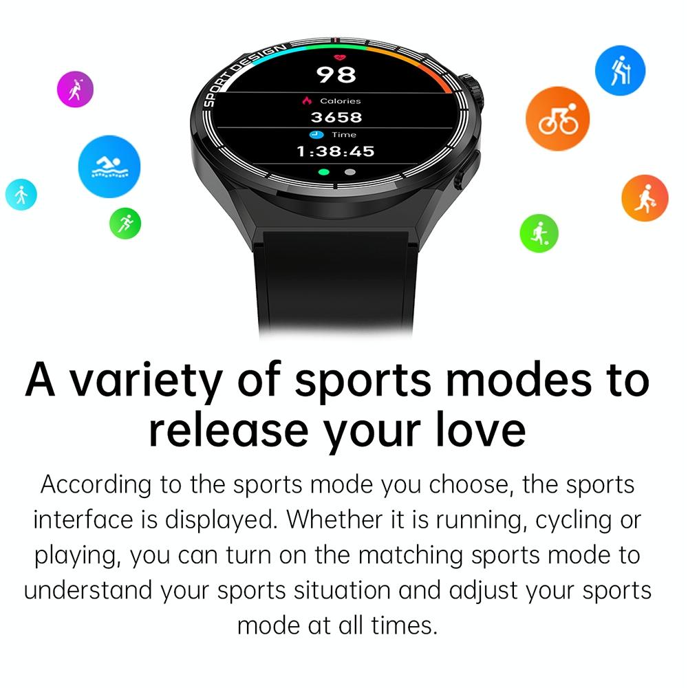 1.6 Inch Waterproof Smart Watch With Bluetooth Call & Nfc - Silver 11
