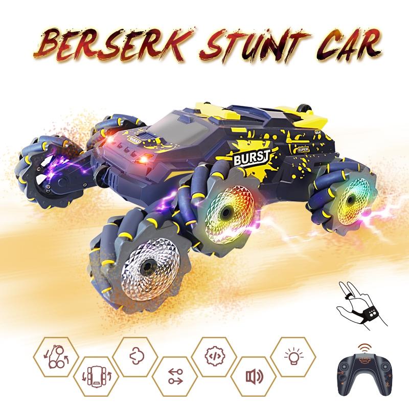 6-wheeled Stunt Car with 2.4g Remote Control - Single Rc - Red 4