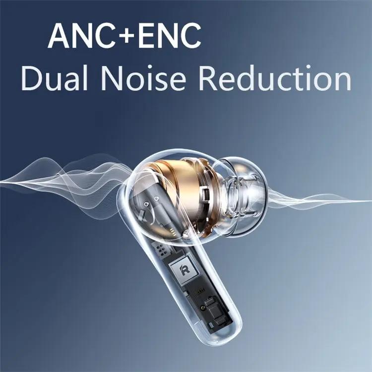 Wireless Dual Noise-cancelling Bluetooth Earphones for Music and Calls - Black 5