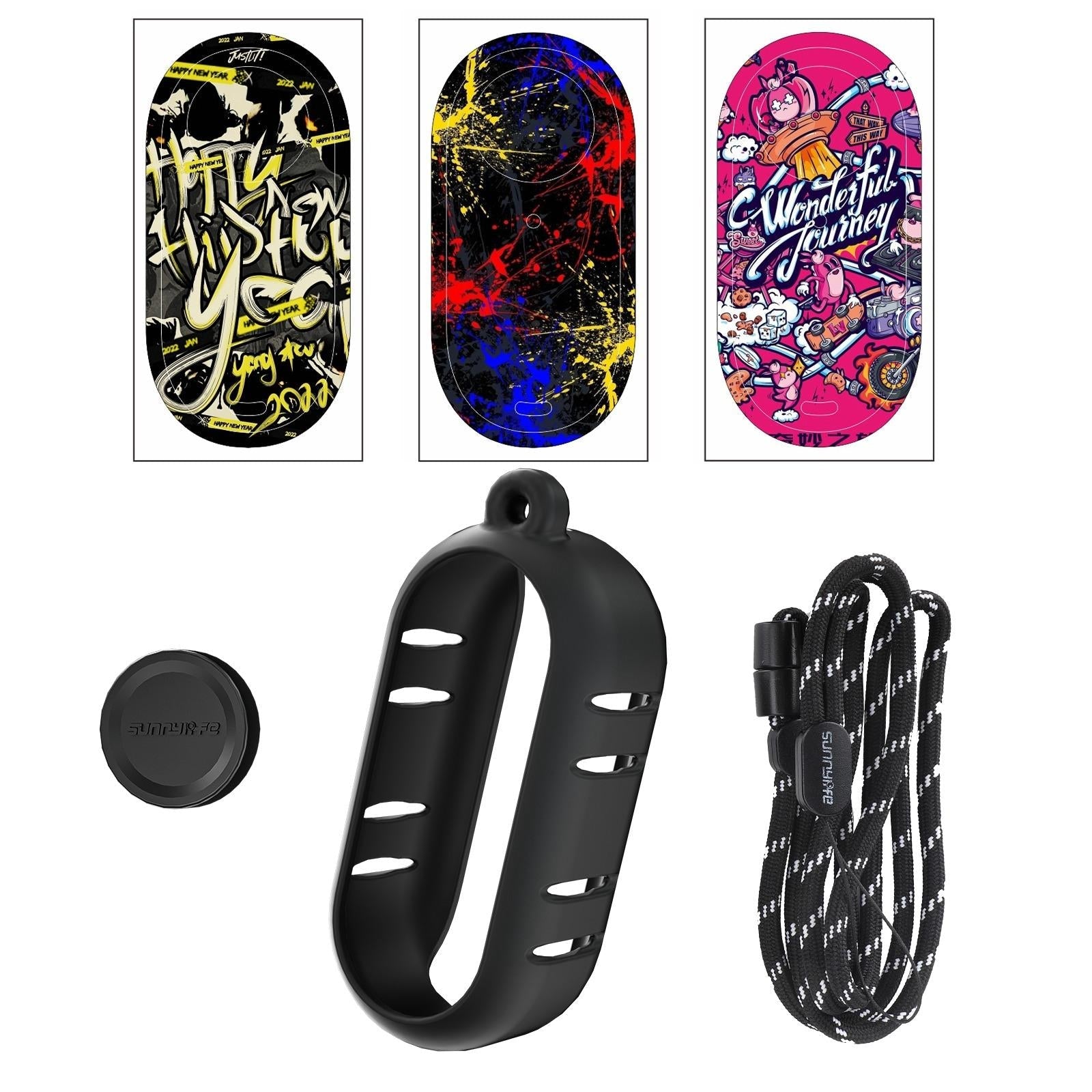 Insta360 Go 3 Silicone Case with Cooling Skin and Neck Strap - Black 3