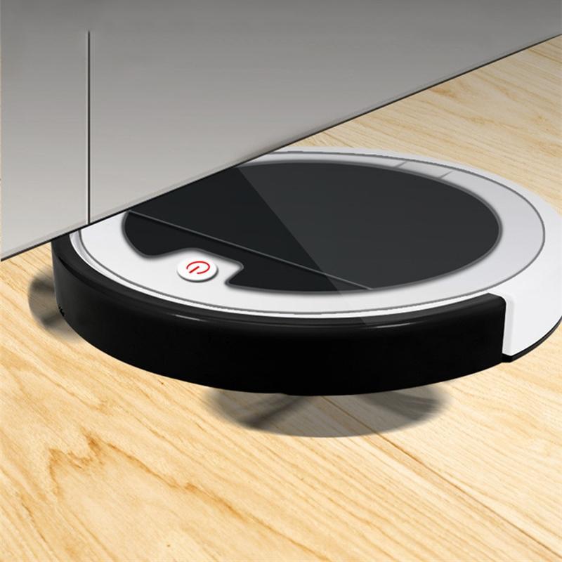Smart Home Sweeping Robot with Remote Control and Large Suction - Red Black 6
