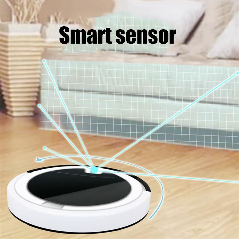 Smart Home Sweeping Robot with Remote Control and Large Suction - Red Black 12