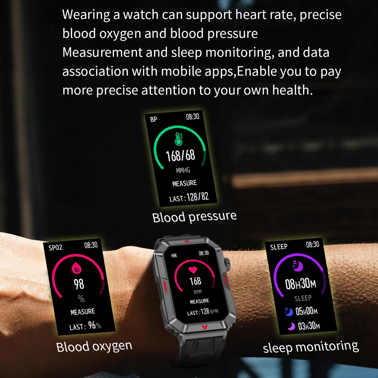 Smart Bracelet With Sleep Detection And Steel Strap - Bt5.2 - Silver 6