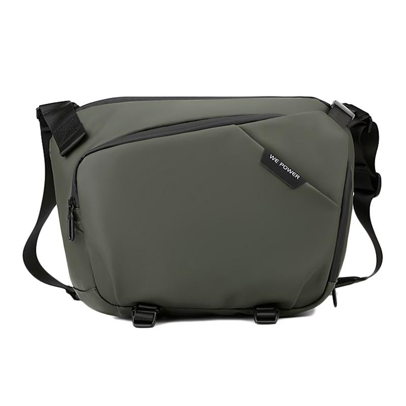Waterproof Men Crossbody Bag Large Capacity Multifunctional Shoulder Bag - Grey 11