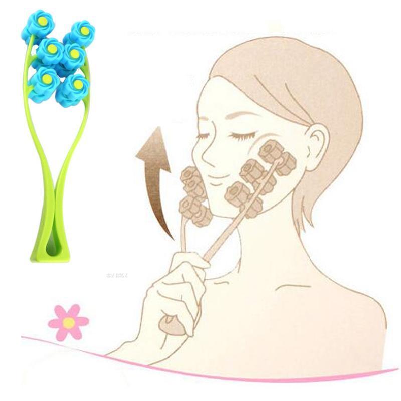 Facial Roller Massager For Double Chin Beauty Tool - Blue 8