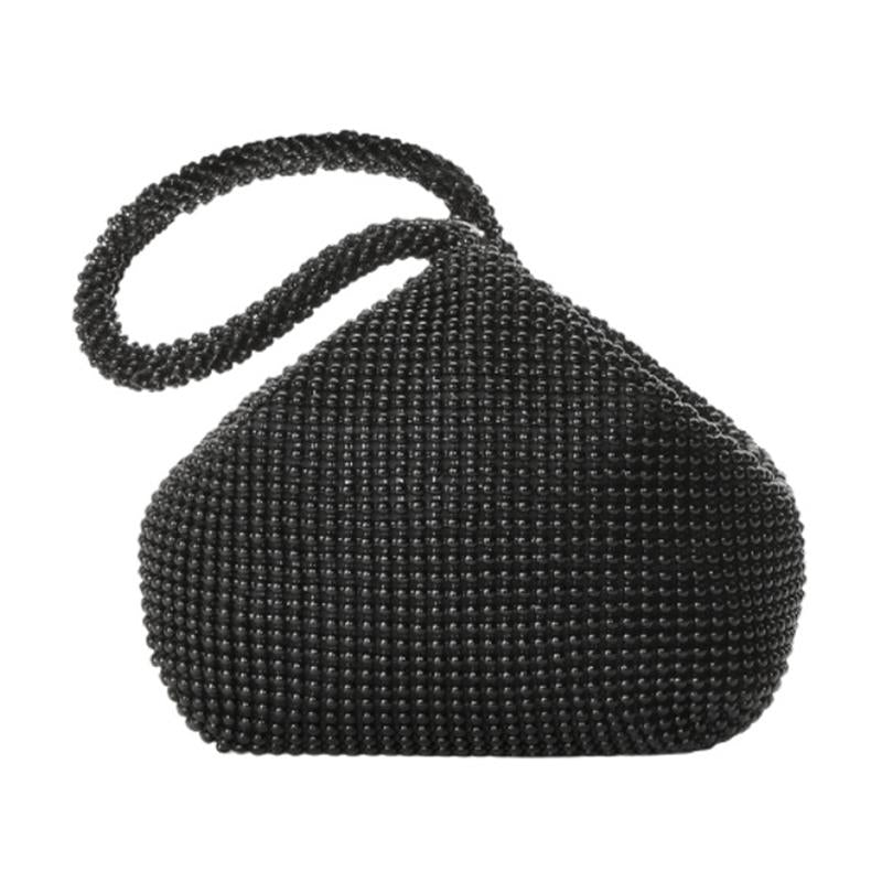 Soft Beaded Ladies Clutch Bag for Banquets - Gold 9