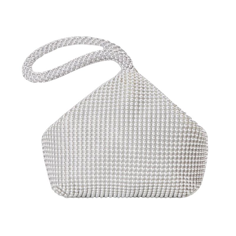 Soft Beaded Ladies Clutch Bag for Banquets - Gold 10