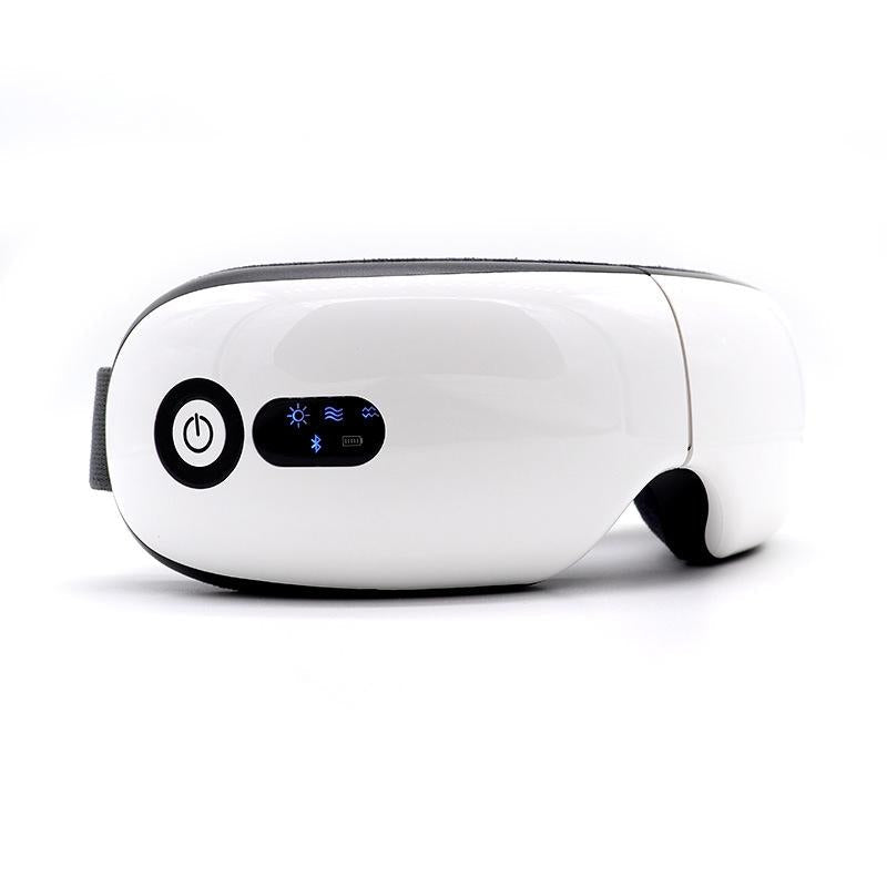 Rechargeable Eye Massager With Heat Air Pressure & Vibration - White 11