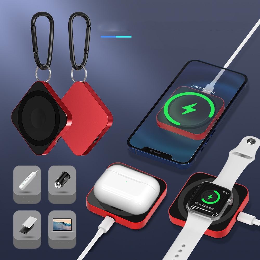 15W 3 In 1 Magnetic Wireless Charger For Smart Devices - Silver 3