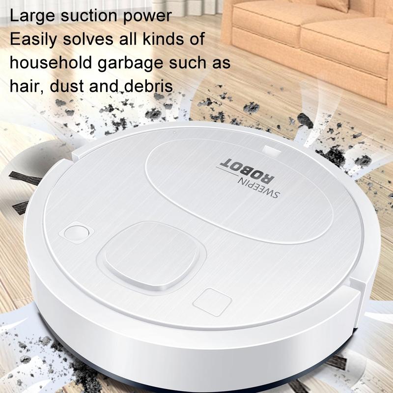 Smart Usb Charging Robot Vacuum Cleaner - Automatic Cleaning - Black 4