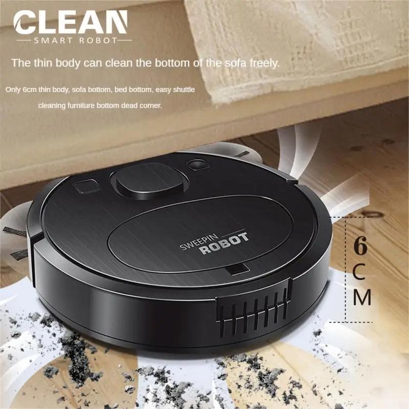 Smart Usb Charging Robot Vacuum Cleaner - Automatic Cleaning - Black 5