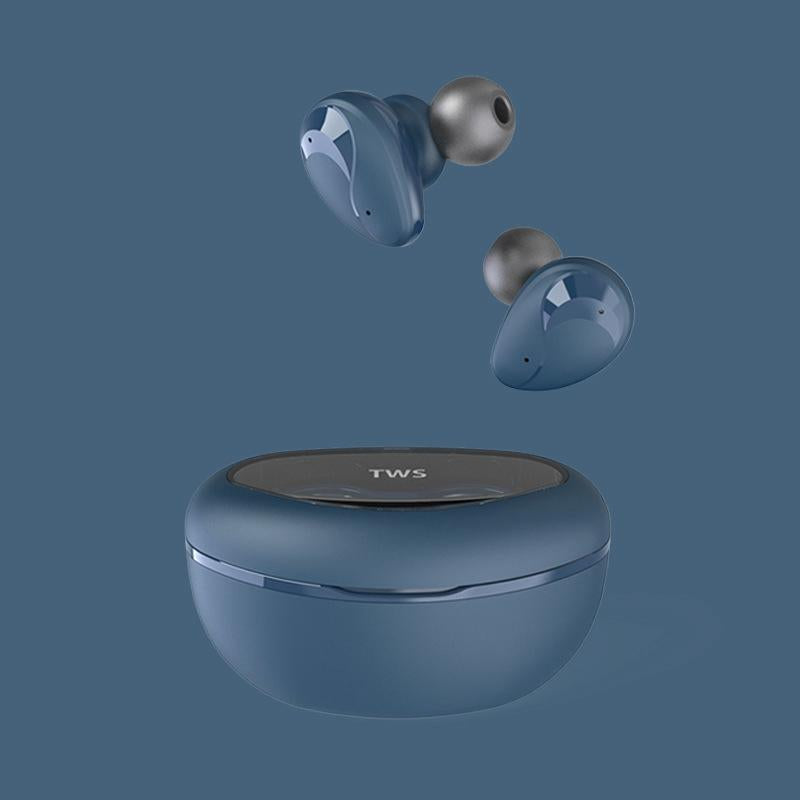 Wireless Bluetooth Headset with Power Display - Mini - Black 11