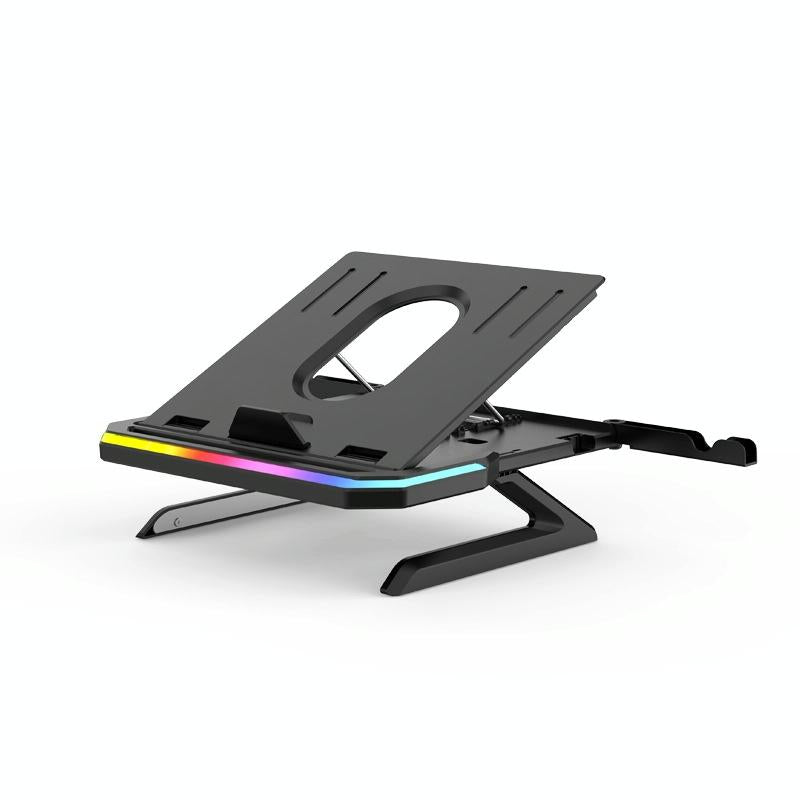 Adjustable Laptop Stand with 9 Levels of Lighting - Pink 11