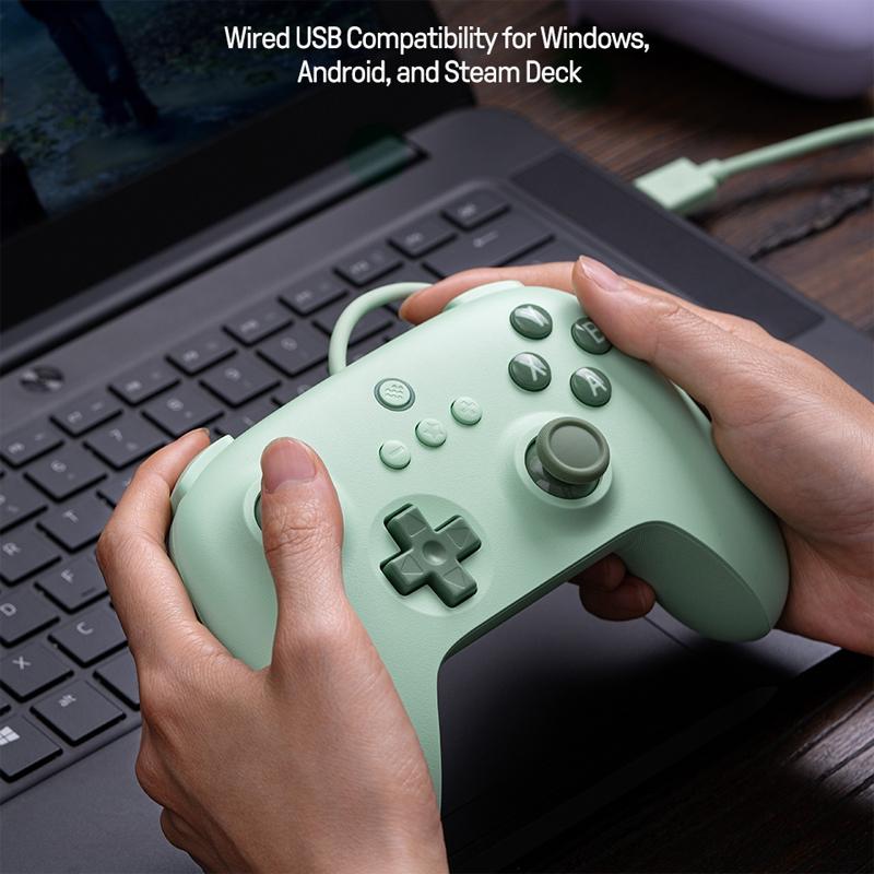 Wired Gaming Controller for Pc / Windows / Steam Deck / Android - Youth Edition - Green 13