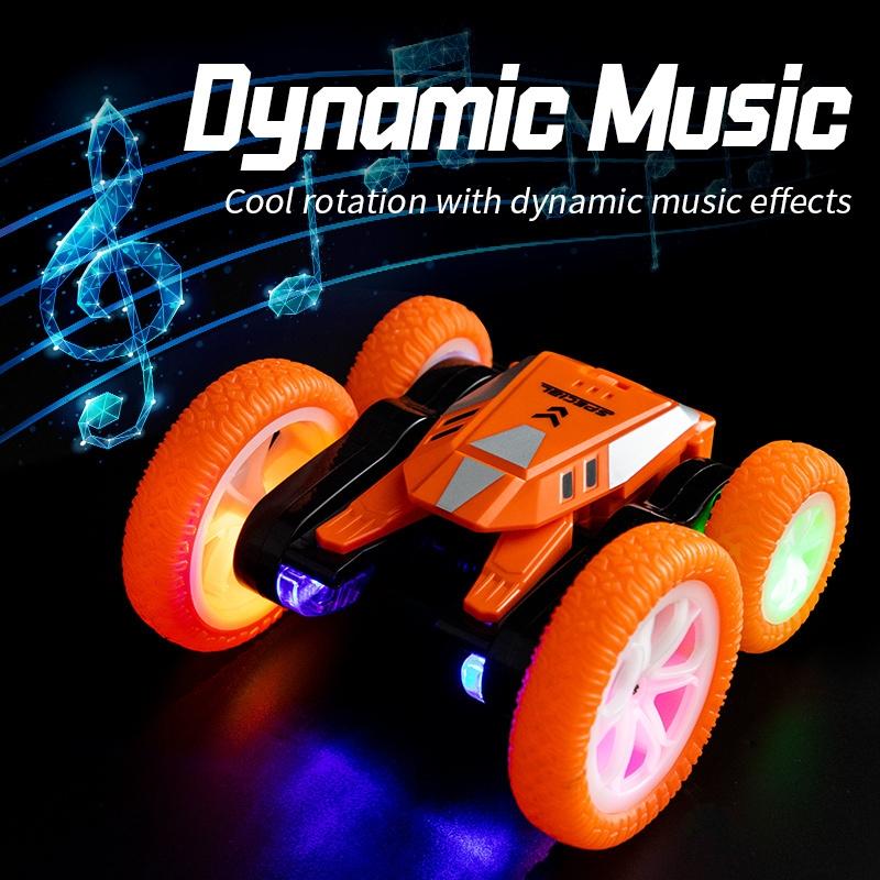 Flower Rc Car with Music - Stunt Street Dance - Orange 9