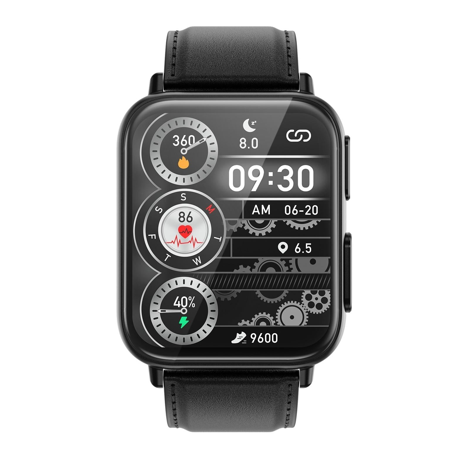 1.91 Inch Waterproof Smart Watch With Ai Diagnosis & Health Monitoring - Brown 3