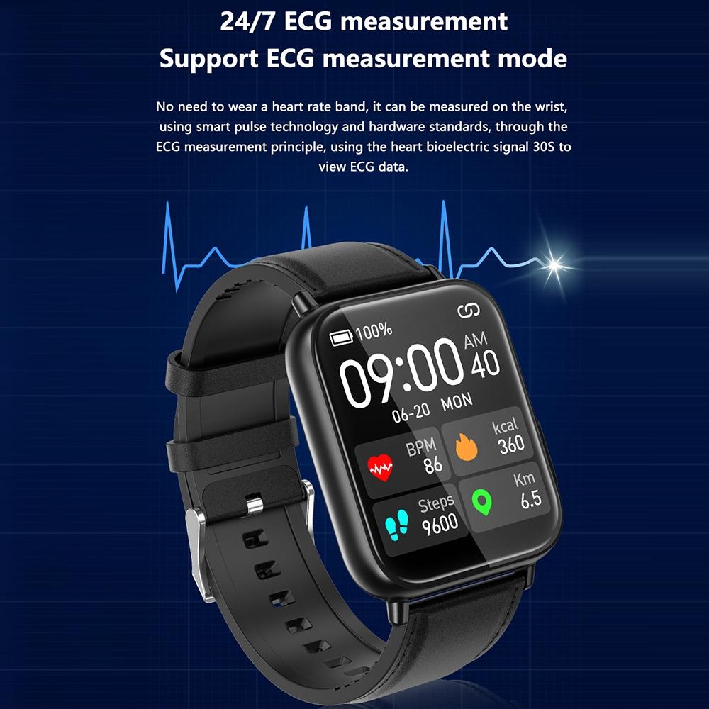 1.91 Inch Waterproof Smart Watch With Ai Diagnosis & Health Monitoring - Brown 5
