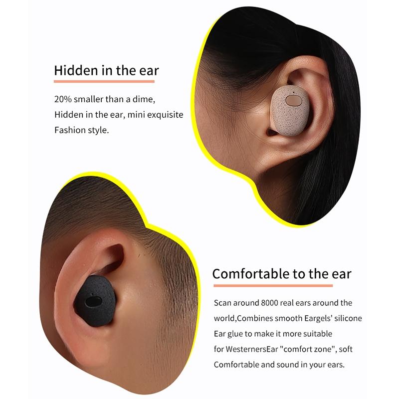 Wireless Bluetooth Earphones with 5d Sound and Magnetic Charging Box - Black 8