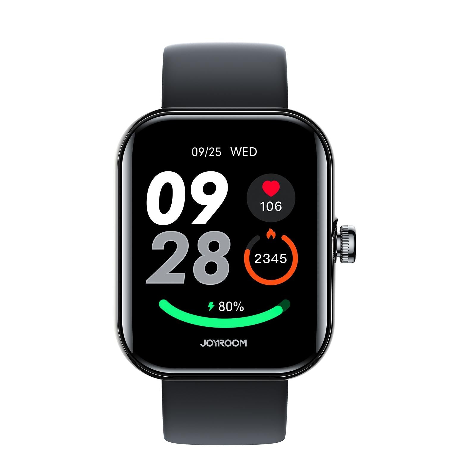1.96 Screen Inch Smart Watch With Bt Call & Heart Rate - Graphite Black 3