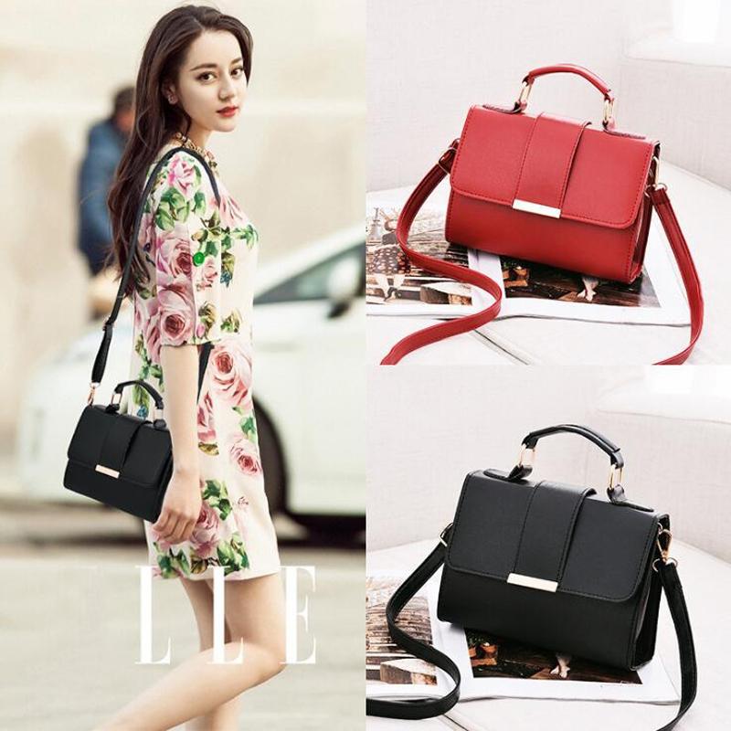 Women Small Leather Shoulder Bag - Flap Crossbody Messenger - Brown 10