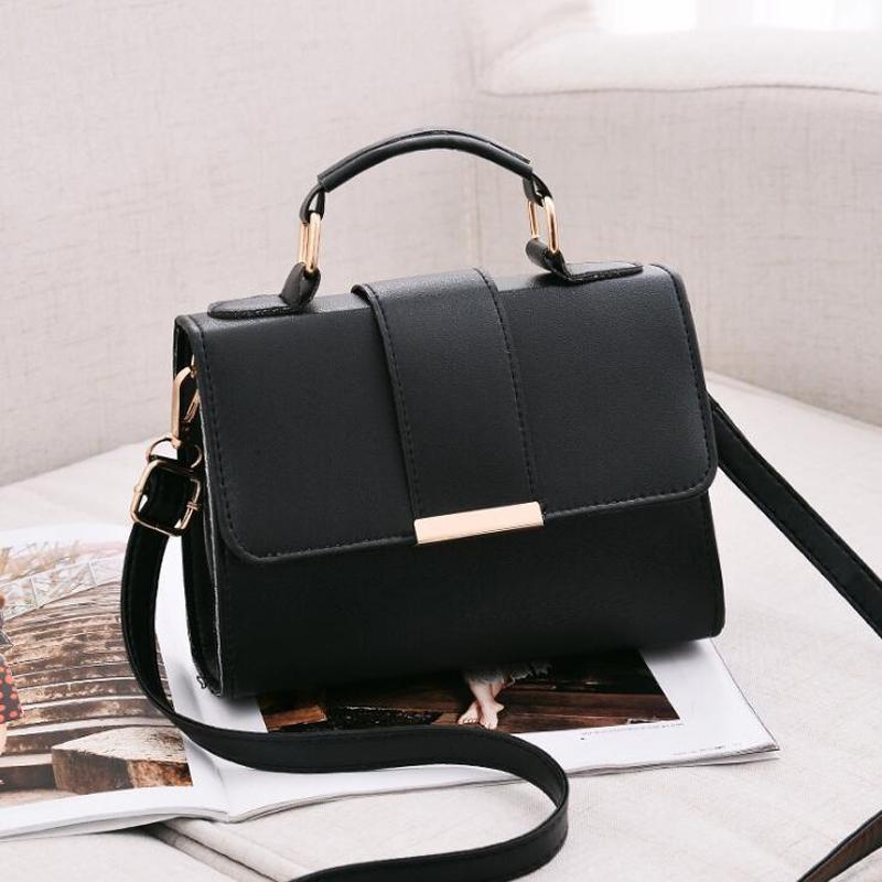 Women Small Leather Shoulder Bag - Flap Crossbody Messenger - Brown 11