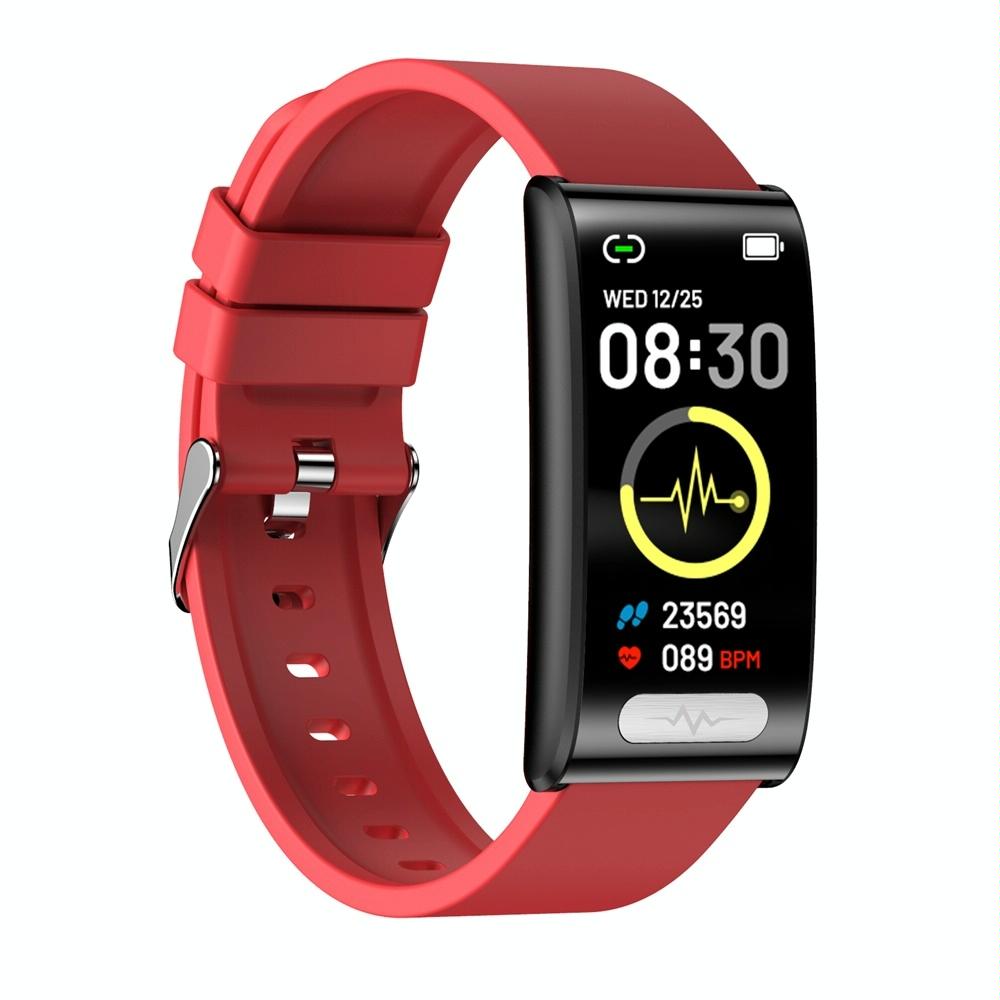 Smart Watch With Heart / Bp / Oxygen / Sugar Monitoring Silicone Strap Colour Screen - Blue 12