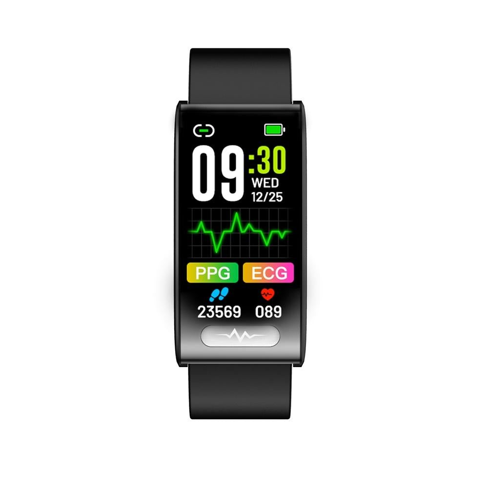 Smart Watch With Heart / Bp / Oxygen / Sugar Monitoring Silicone Strap Colour Screen - Blue 14