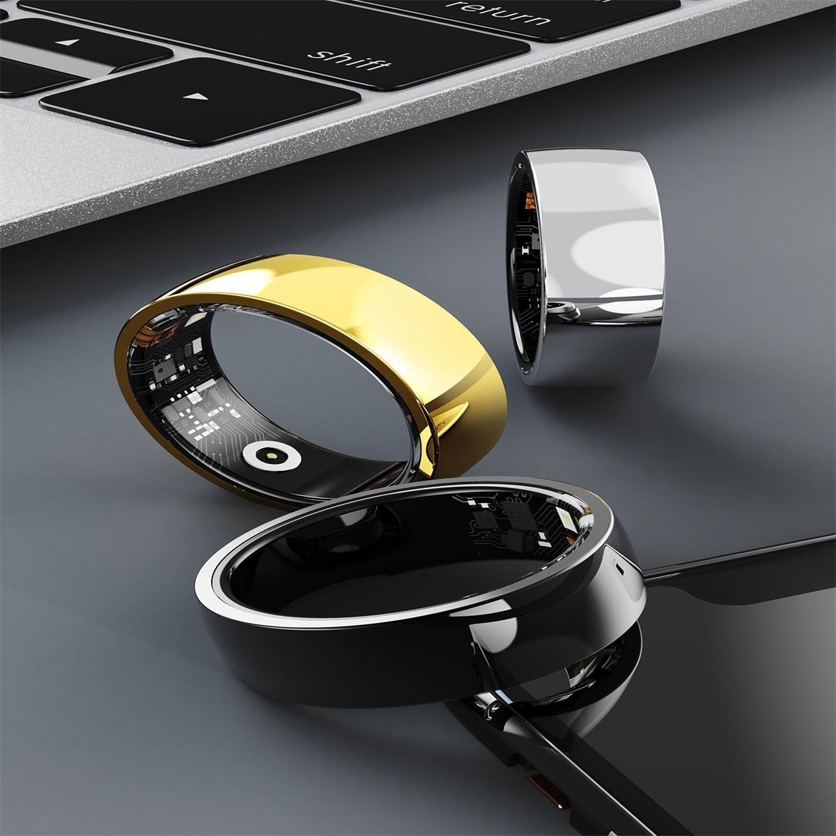 Smart Ring For Health Monitoring And Family Care - Size 22 - Gold 10