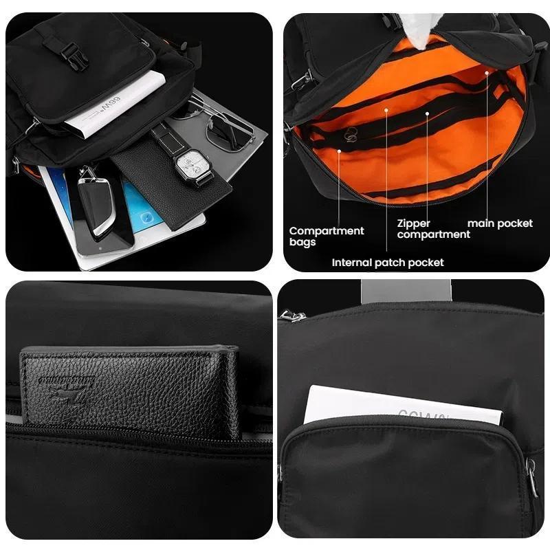 Waterproof Unisex Crossbody Bag For Couples - Light Gray 6