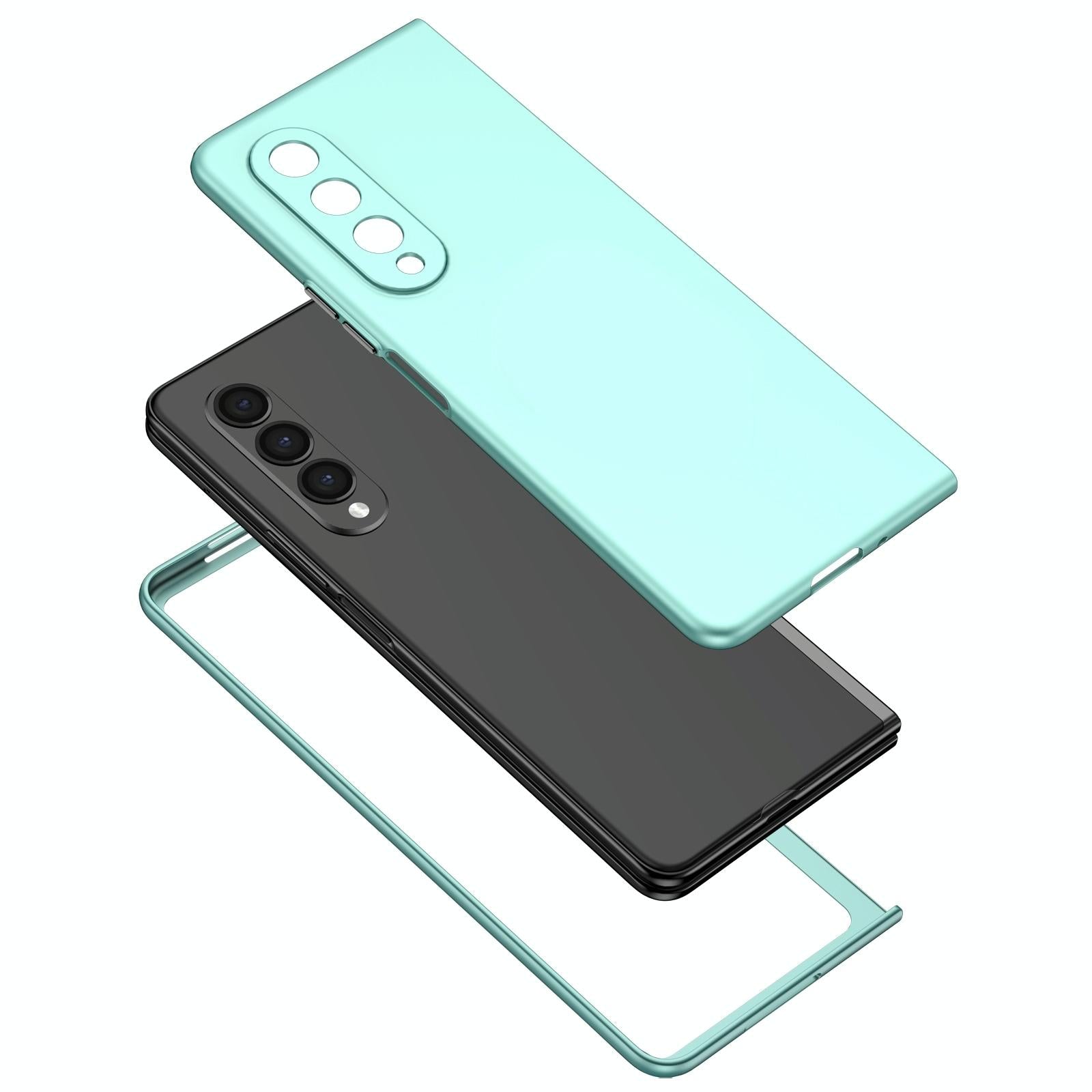 For Samsung Galaxy z Fold4 5G Foldable Armor Phone Case - Compact and Durable - Black 3