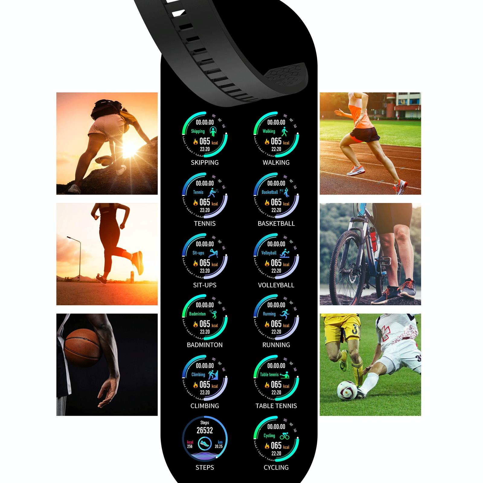 Waterproof Smart Bracelet With Touch Screen Bluetooth Call And Heart Rate Monitor - Silver 5