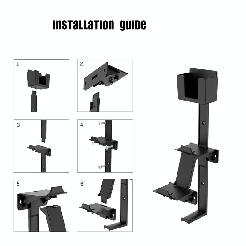 Multi-platform Earphone Wall Hook with Remote Control for Gaming Consoles - Black 5