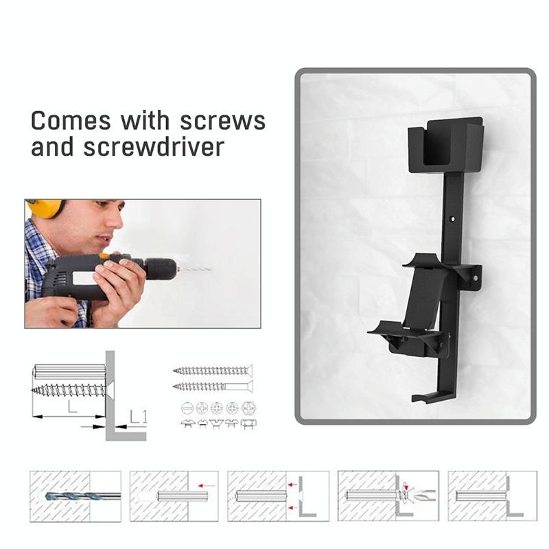 Multi-platform Earphone Wall Hook with Remote Control for Gaming Consoles - Black 6