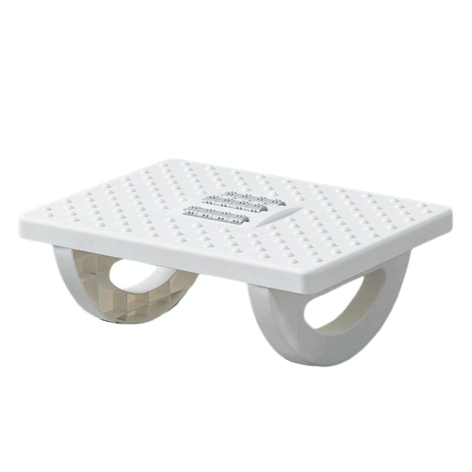 Under Desk Footrest Ergonomic Step Stool For Office Comfort - White