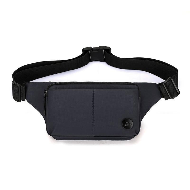 Lightweight Sports Chest Bag For Travel And Leisure Outdoor Waist Pack With Shoulder Strap - Grey 10