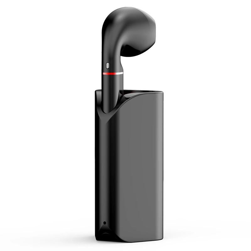 Mini Wireless Bluetooth Car Earphone with Mic - Business Driving - White 14