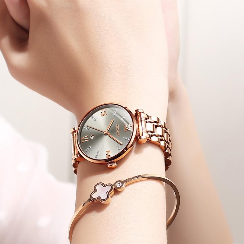 Stylish Waterproof Quartz Watch for Women - Ultra-thin Design - White 4